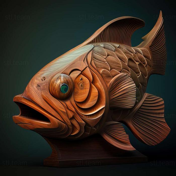 3D модель Рыба пеколтии (STL)